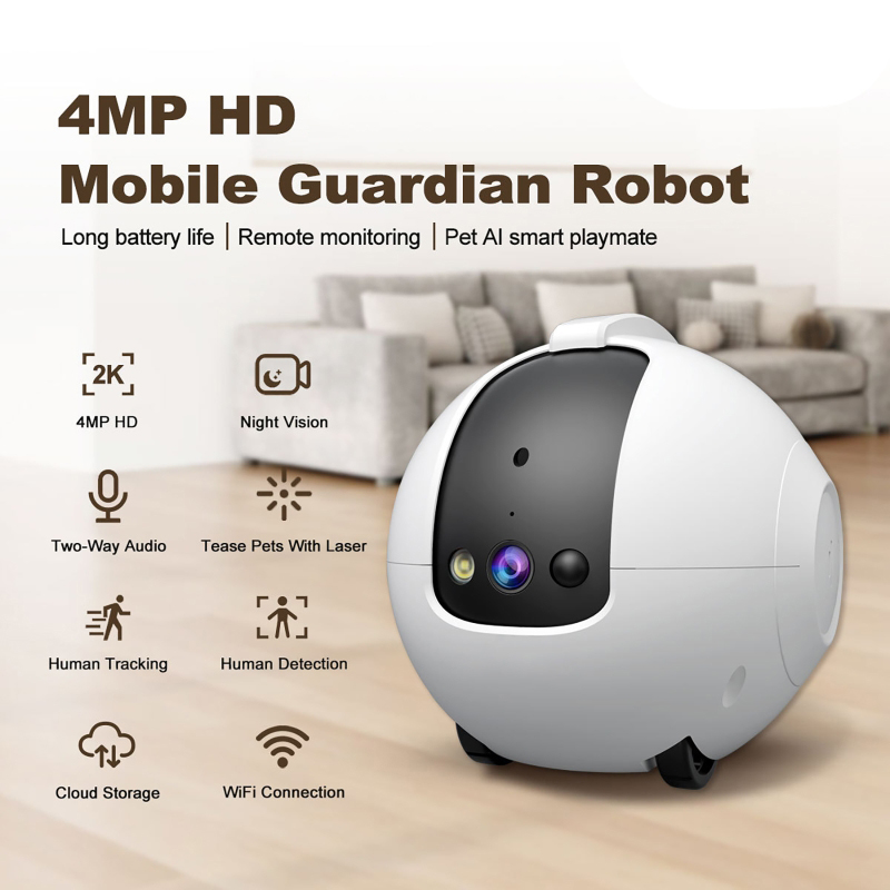 Home Security Robot - Caméra de surveillance pour animaux de