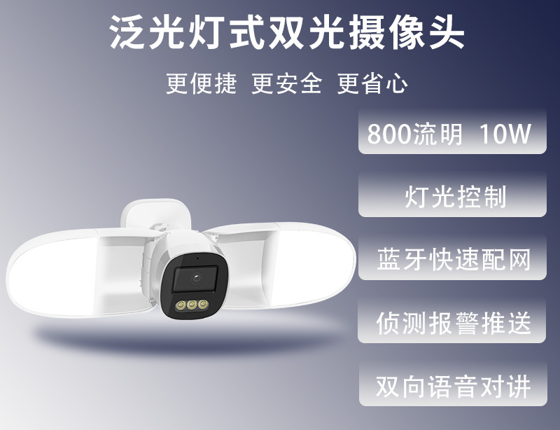 Home Security Flood Lights - Caméra IP de sécurité domestique avec